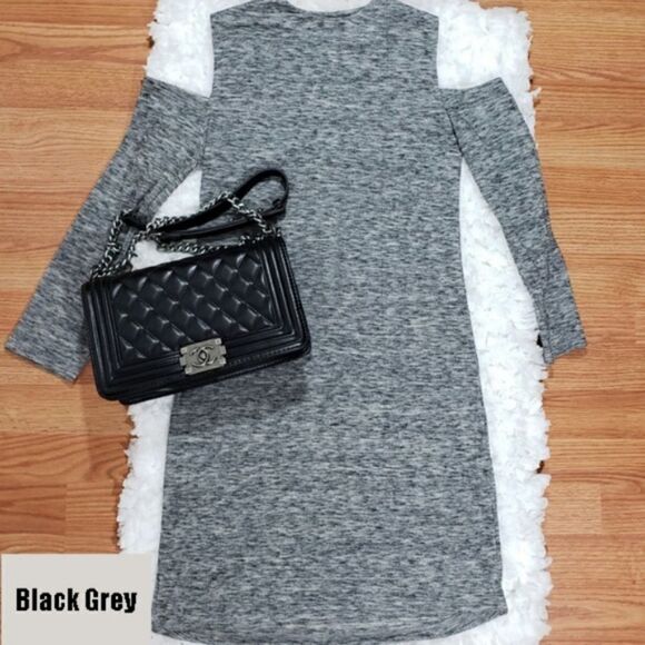 Amelia Cutout Shoulder Dress Bodycon by Poof‎ - Picture 3 of 7